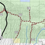 MontanaGPS Island Park Motorized Recreation Map - South digital map