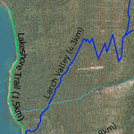 Mountain Greenery Geographics Banff National Park - Moraine Lake Hiking Trails digital map