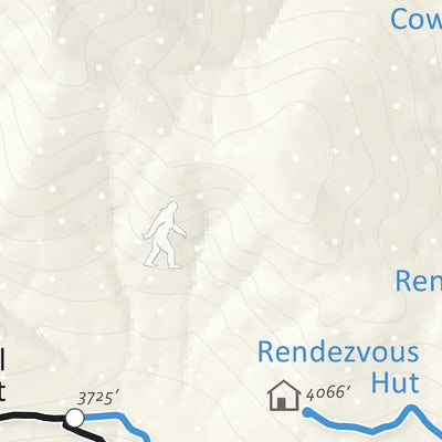 Mountains To Sound GIS llc Rendezvous Area Winter Trails digital map