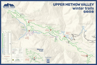 Mountains To Sound GIS llc Upper Methow Valley Area Winter Trails digital map