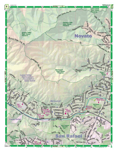 MyMapbook, LLC Marin Community Map Book, 505. Page 5 digital map