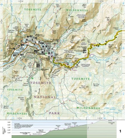 National Geographic 1001 John Muir Trail (map 01) digital map