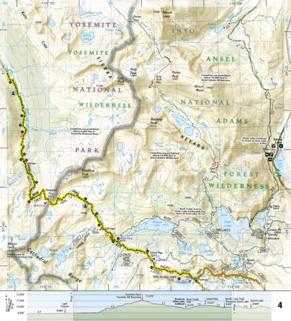 National Geographic 1001 John Muir Trail (map 04) digital map