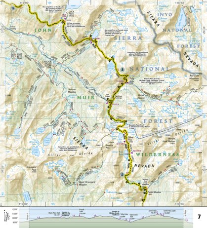 National Geographic 1001 John Muir Trail (map 07) digital map
