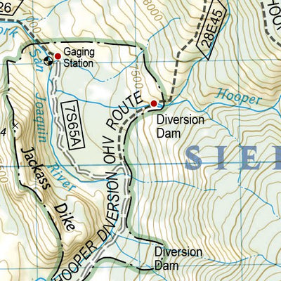 National Geographic 1001 John Muir Trail (map 09) digital map