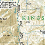 National Geographic 1001 John Muir Trail (map 12) digital map