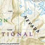 National Geographic 1001 John Muir Trail (map 14) digital map