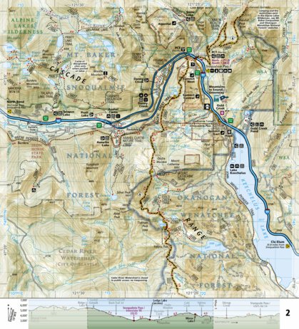 National Geographic 1003 PCT Washington South (map 02) digital map