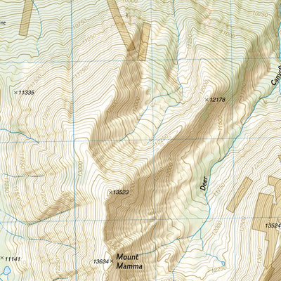 National Geographic 130 Salida, St. Elmo, Mount Shavano (west side) digital map