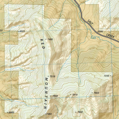 National Geographic 136 Grand Mesa (east side) digital map