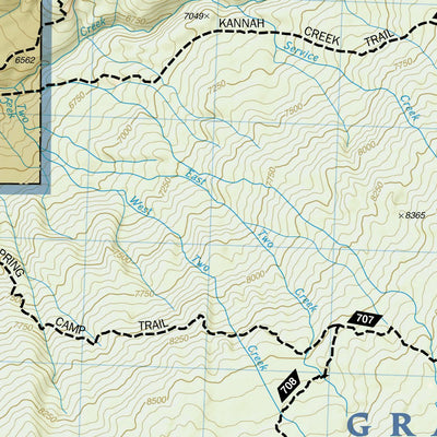 National Geographic 136 Grand Mesa (west side) digital map