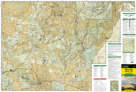 National Geographic 137 Pikes Peak, Canon City (south side) digital map