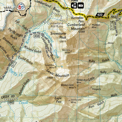 National Geographic 144 Durango, Cortez (east side) digital map