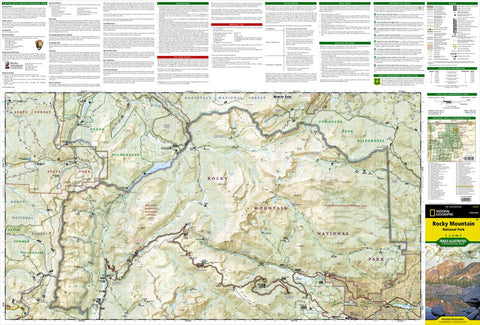 National Geographic 200 Rocky Mountain National Park (south side) digital map