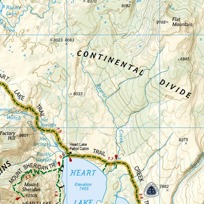 National Geographic 201 Yellowstone National Park (south side) digital map