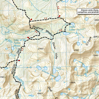 National Geographic 205 Sequoia and Kings Canyon National Parks (north side) digital map