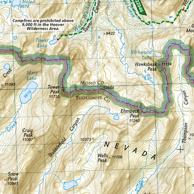National Geographic 206 Yosemite National Park (north side) digital map
