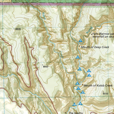 National Geographic 214 Zion National Park (north side) digital map
