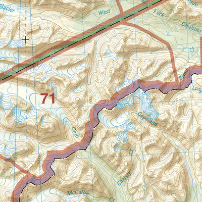 National Geographic 222 Denali National Park and Preserve (east side) digital map