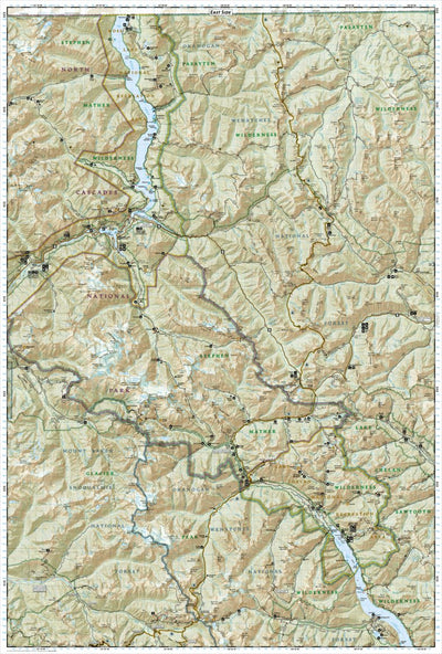 National Geographic 223 North Cascades National Park (east side) digital map