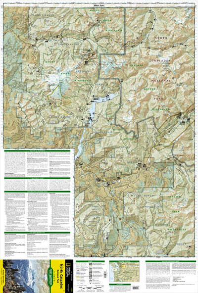 National Geographic 223 North Cascades National Park (west side) digital map