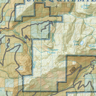 National Geographic 223 North Cascades National Park (west side) digital map
