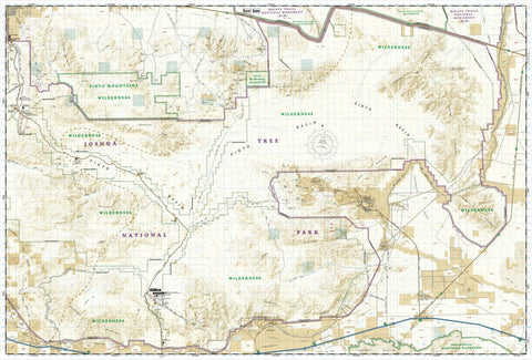 National Geographic 226 Joshua Tree National Park (east side) digital map