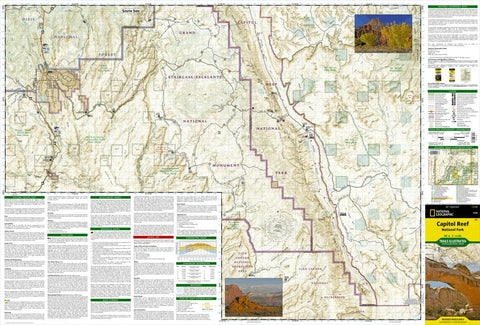 National Geographic 267 Capitol Reef National Park (south side) digital map