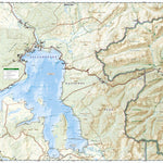 National Geographic 305 Yellowstone Lake: Yellowstone National Park SE (north side) digital map