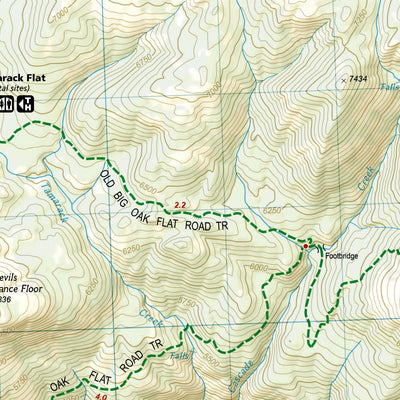 National Geographic 306 Yosemite SW: Yosemite Valley and Wawona (north side) digital map