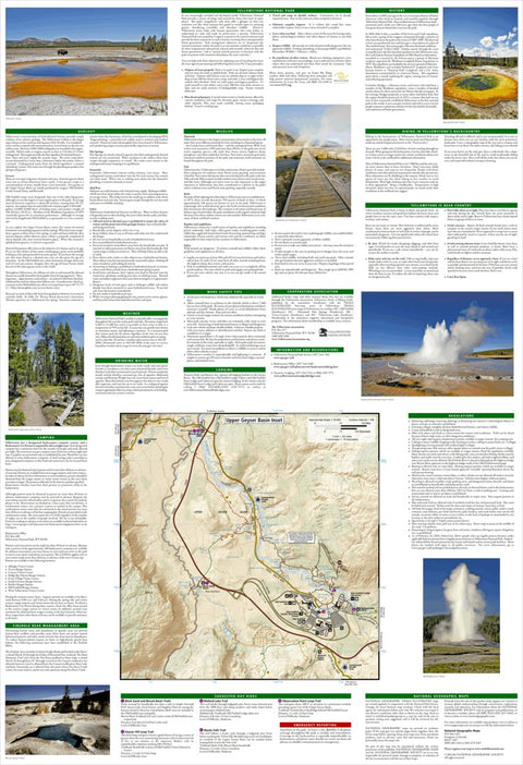 National Geographic 319 Old Faithful Day Hikes: Yellowstone National Park (Upper Geyser Basin inset) digital map