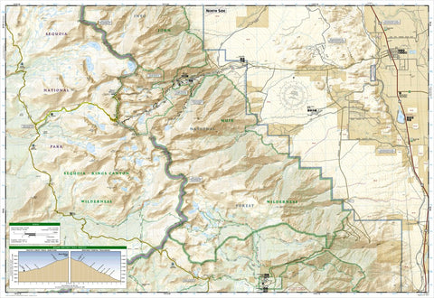 National Geographic 322 Mount Whitney (north side) digital map