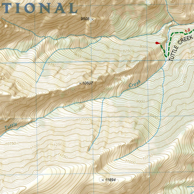National Geographic 322 Mount Whitney (north side) digital map