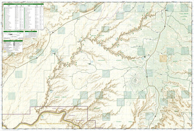 National Geographic 706 Grand Gulch, Cedar Mesa Plateau [BLM - Monticello Field Office] (inset) digital map