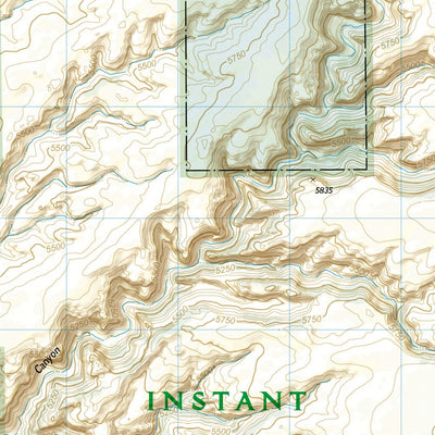 National Geographic 706 Grand Gulch, Cedar Mesa Plateau [BLM - Monticello Field Office] (inset) digital map