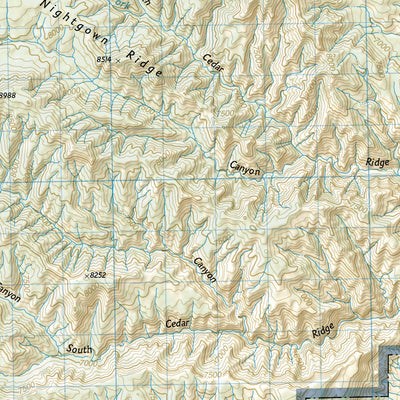 National Geographic 708 Paiute ATV Trail [Fish Lake National Forest, BLM] (north side) digital map