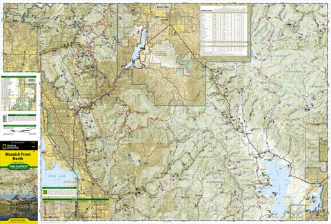 National Geographic 709 Wasatch Front North (east side) digital map