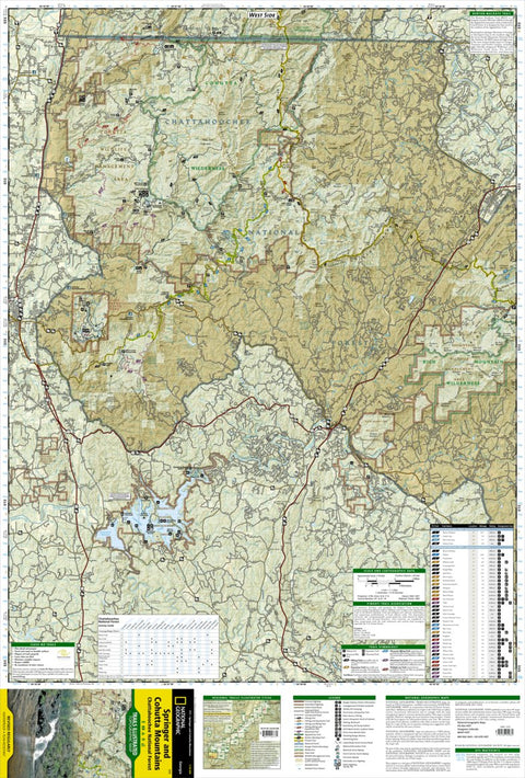 National Geographic 777 Springer and Cohutta Mountains [Chattahoochee National Forest] (west side) digital map