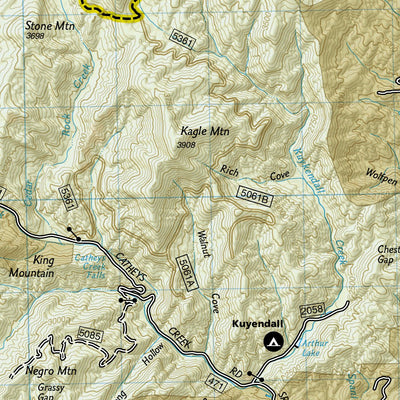 National Geographic 780 Pisgah Ranger District [Pisgah National Forest] (south side) digital map