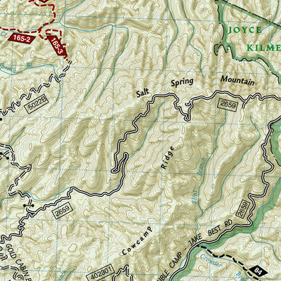 National Geographic 781 Tellico and Ocoee Rivers [Cherokee National Forest] (north side) digital map