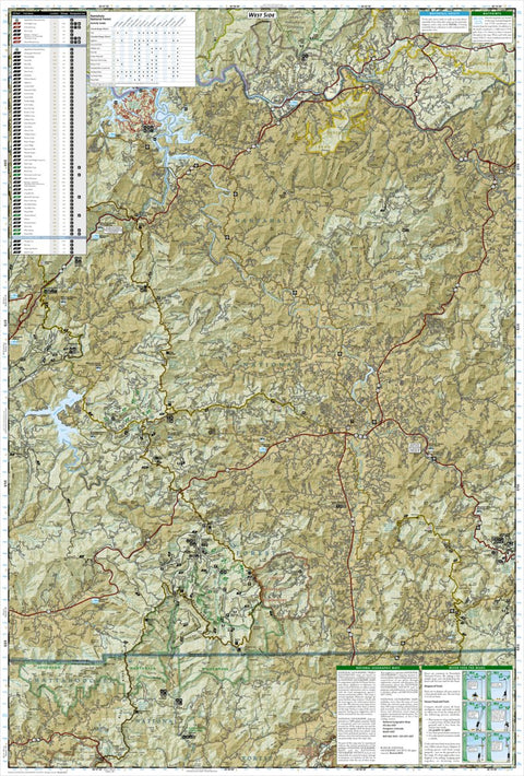 National Geographic 785 Nantahala and Cullasaja Gorges [Nantahala National Forest] (west side) digital map