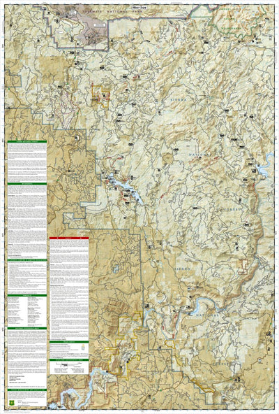 National Geographic 810 Shaver Lake [Sierra National Forest] (west side) digital map