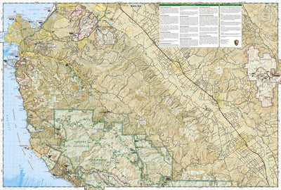 National Geographic 814 Big Sur, Ventana Wilderness [Los Padres National Forest] (north side) digital map