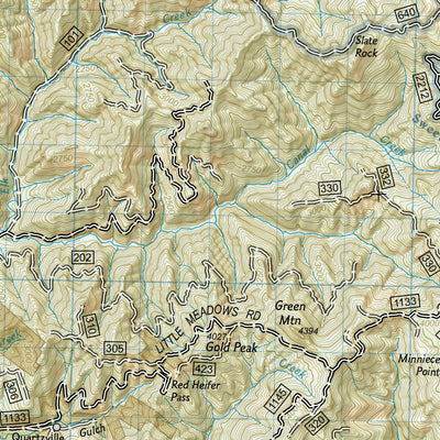 National Geographic 819 Mount Jefferson, Mount Washington (west side) digital map