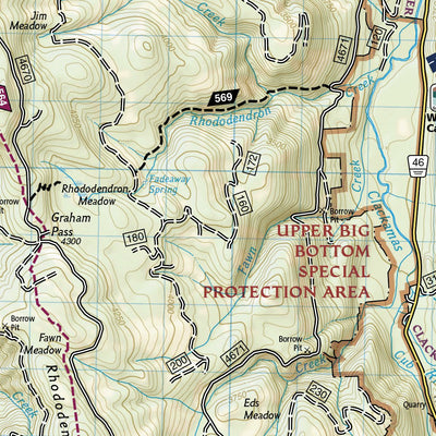 National Geographic 820 Mount Hood [Mount Hood and Willamette National Forests] (south side) digital map
