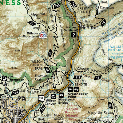 National Geographic 856 Flagstaff, Sedona [Coconino and Kaibab National Forests] (south side) digital map