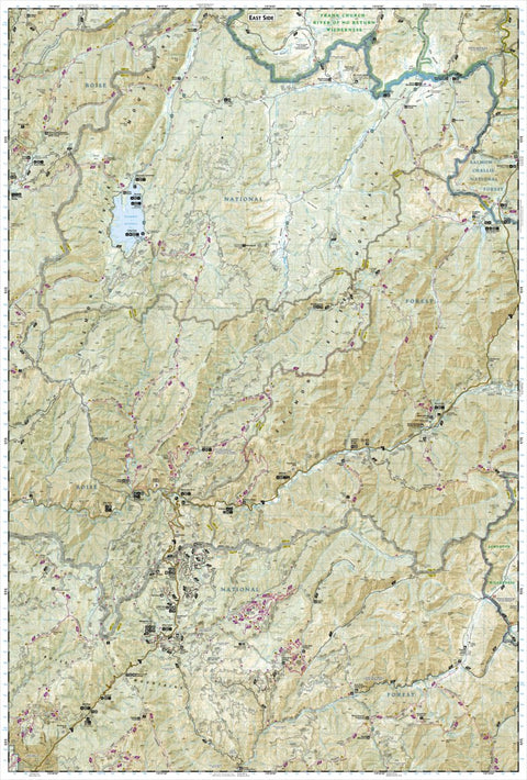 National Geographic 872 North Fork Range, Deadwood River (east side) digital map
