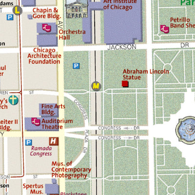 National Geographic Chicago digital map