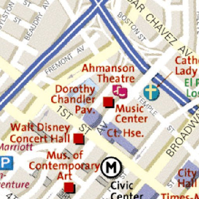 National Geographic Downtown Los Angeles digital map
