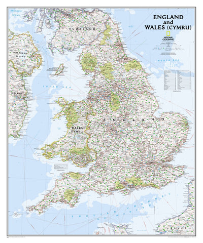 National Geographic England & Wales Classic digital map